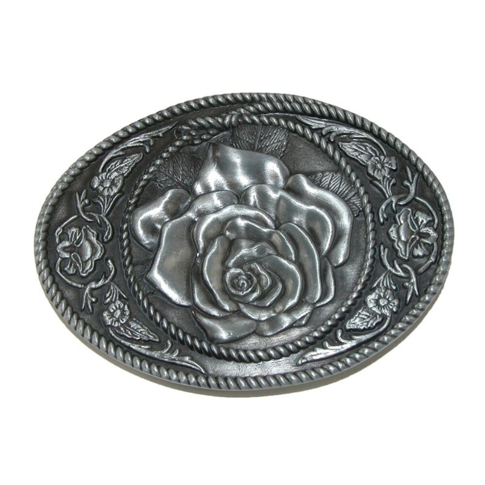 CTM Women's Western Rose Belt Buckle